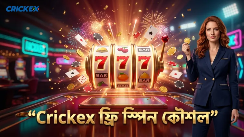 Crickex প্ল্যাটফর্মে ফ্রি স্পিন ও সঠিক কৌশল প্রয়োগের চিত্র